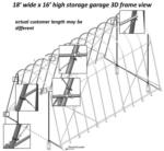 18'Wx36'Lx16'H RV portable shelter